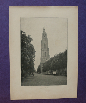 Blatt Architektur Potsdam 1898-1900 Garnisons Kirche Ortsansicht Brandenburg